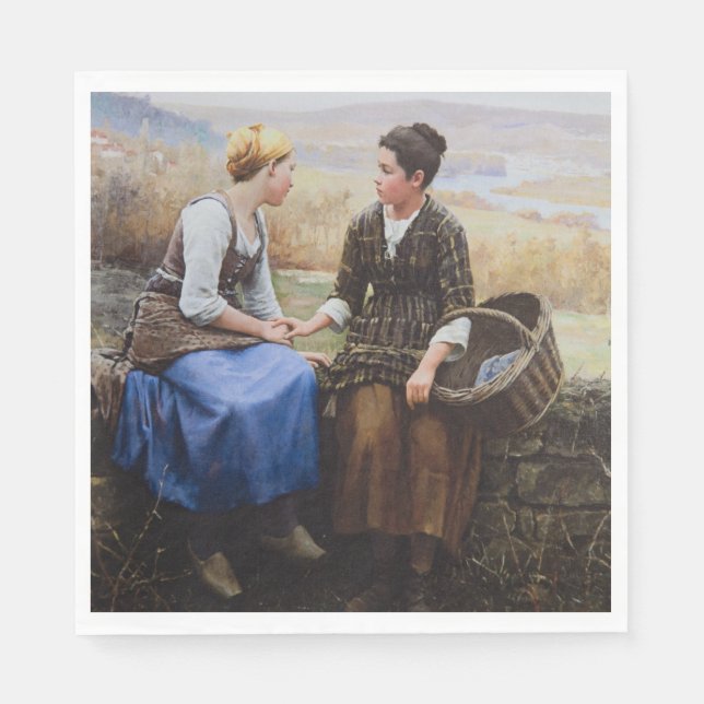 Den första stöten (sympati i Bereavement) Pappersservett (Framsidan)