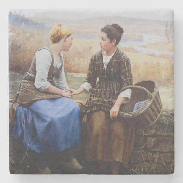 Den första stöten (sympati i Bereavement) Stenunderlägg (Framsidan)