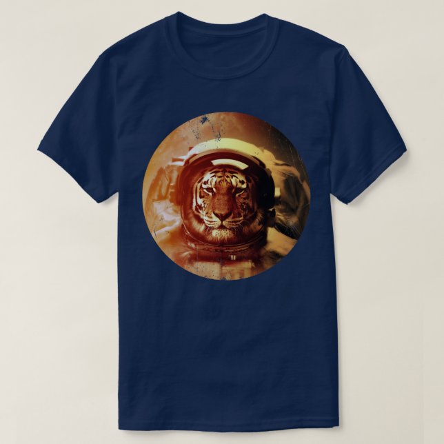 Den första tigern vid Måne T Shirt (Design framsida)