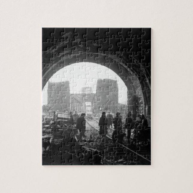 Den första U.S.-armémanar och equipment_War Pussel (Vertikal)