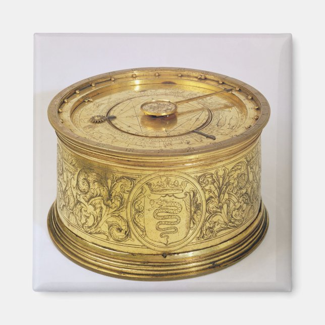 Den första vår-styrda klockan med fusk, 1525 magnet (Framsidan)