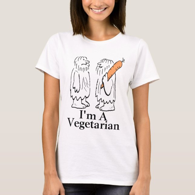 Den första vegetarienen t-shirt (Framsida)
