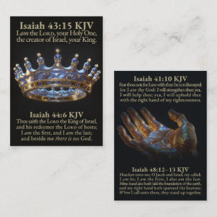 Den Förste och Siste HERREN Konung över Israel KJV Visitkort