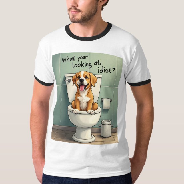 Den förstörda hund t shirt (Framsida)