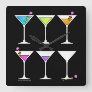 DEN FÖRSVINNANDE MARTINI VÄGGEN TAR TID PÅ FYRKANTIG KLOCKA