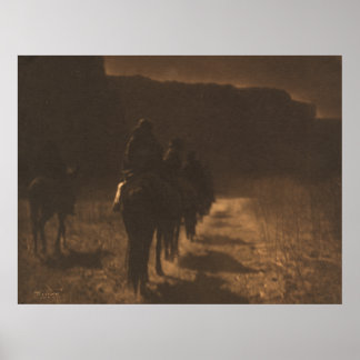 Den försvinnande tävling-Navaho. Poster