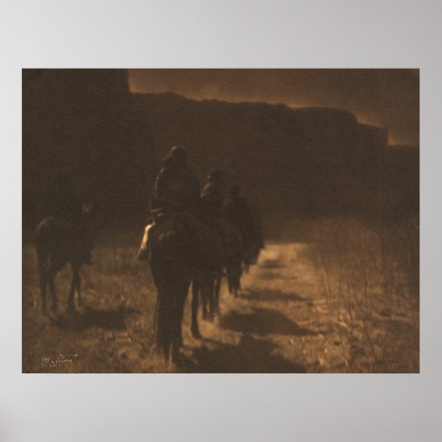 Den försvinnande tävling-Navaho. Poster (Framsidan)