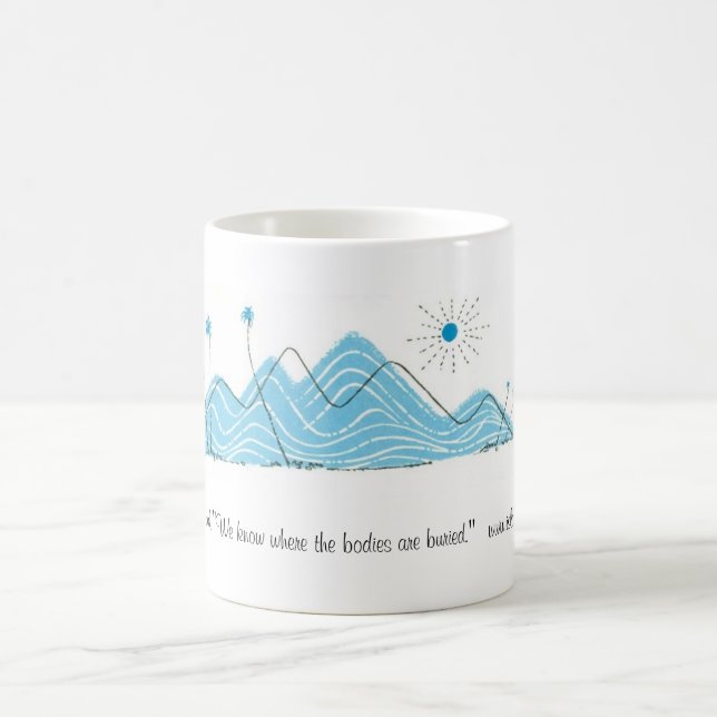 Den förtroliga ön har berättelsen kaffemugg (Center)