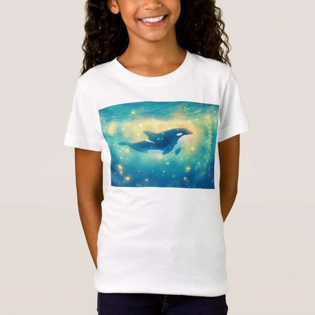 Den Förtrollade Simmen Orca Äventyr T Shirt (Framsida)