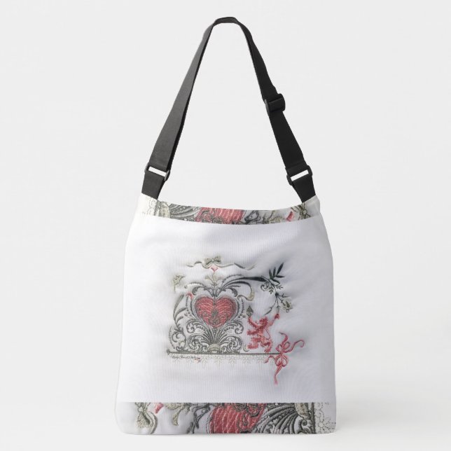 Den förtrollade skogen Crossbody hänger lös stort Axelväska (Framsida)