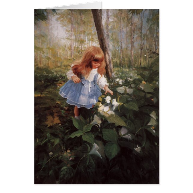 Den förtrollade skogen hälsningskort (Framsidan)