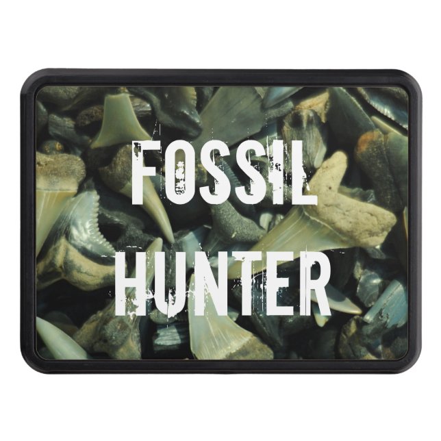 Den fossil- haken för jägarehajtänder täcker dragkroksskydd (Framsidan)