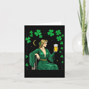 Den fräcka tjej tarotkort st patricks dag irländsk kort