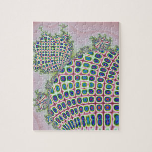 Den frambragda datoren handcraft formade fractals pussel
