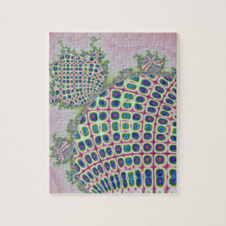 Den frambragda datoren handcraft formade fractals pussel