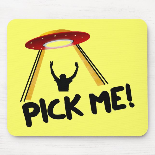 Den främmande frakten för UFO - välj mig! Musmatta (Framsidan)