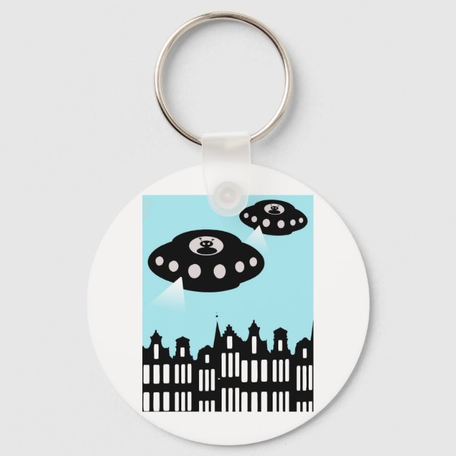 Den främmande invasionen av Amsterdam Nyckelring (Framsida)