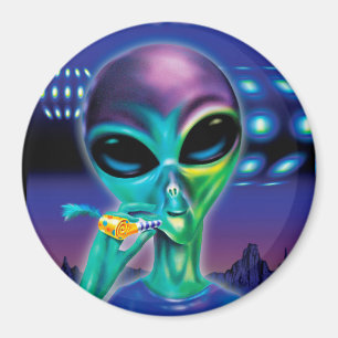 Den främmande kylmagneten tar mig till ditt party magnet