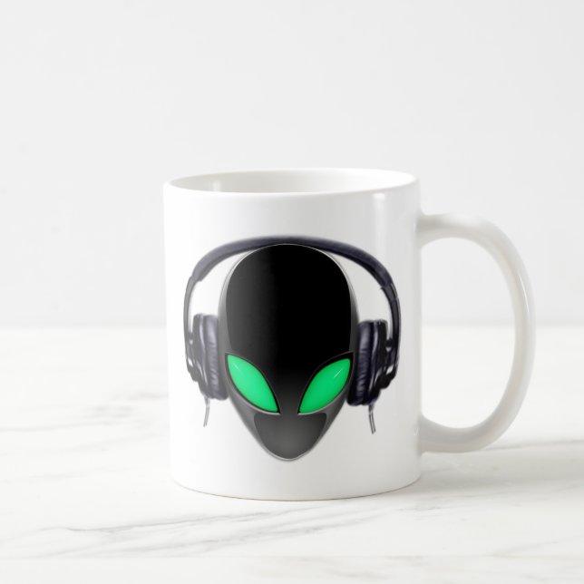 Den främmande musikälskare DJ - släta cetaceanen Kaffemugg (Höger)