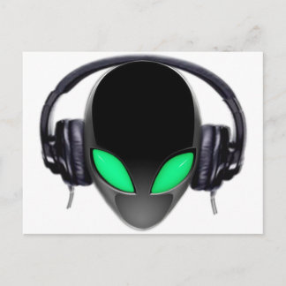 Den främmande musikälskare DJ - släta cetaceanen Vykort