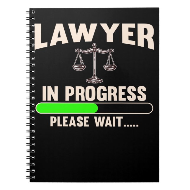 Den framtida advokaten Student Lawyer Anteckningsbok (Framsidan)