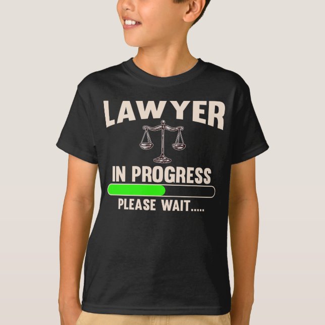 Den framtida advokaten Student Lawyer T Shirt (Framsida)