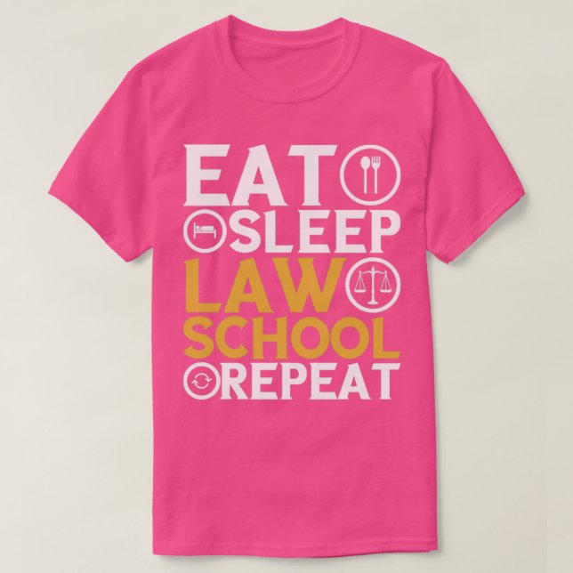 Den framtida advokatjuridikskolan i Funny Law Stud T Shirt (Design framsida)