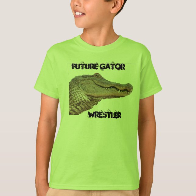 Den framtida alligatorbrottaren lurar skjortan t shirt (Framsida)