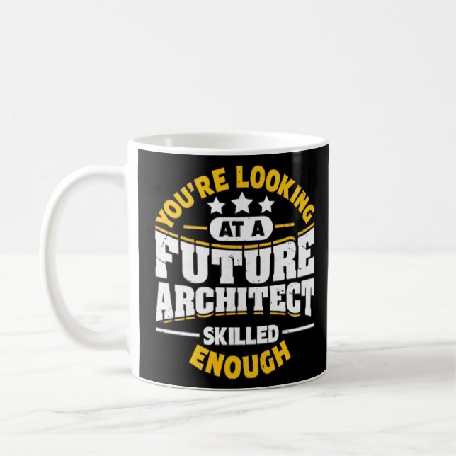 Den framtida arkitekturarkitekturen Costume Småbar Kaffemugg (Vänster)