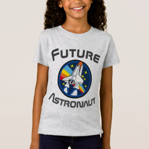 Den framtida astronautet, flicka driver STEMEN, T Shirt