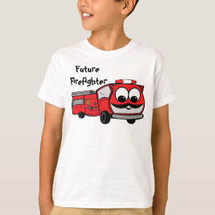 Den framtida brandmannen - avfyra motorn tee shirt