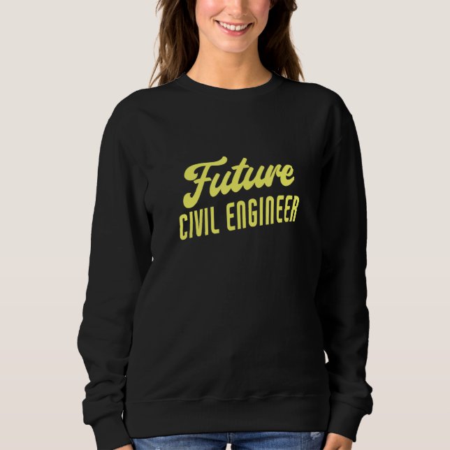 Den framtida civila Ingenjör Ingenjör T Shirt (Framsida)