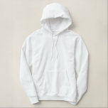 Den framtida Fru… bruden som är personifierad Broderad Luvtröja<br><div class="desc">Brud- hoodie för vit med "den framtida Fru…",  på baksidaen i mörk - röd broderi.  Lätt ändringsnamn till ditt egna nya efternamn</div>