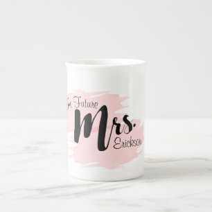 Den framtida Fru Råna - rosa Benporslin Mugg