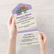 Den framtida fysikens blocks - allt-i-ett-inbjudan