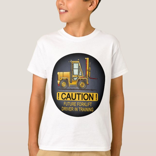 Den framtida gaffeltruckchauffören lurar T-tröja Tee Shirt (Framsida)
