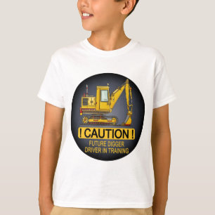 Den framtida grävareskyffelchauffören lurar t-shirt