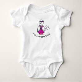 Den framtida Hippie Chick Baby Bodykostym T Shirt