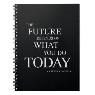 Den framtida inspirerande motivationsofferten anteckningsbok
