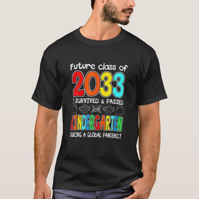 Den framtida klassen 2033 Kindergarten Team tillba T Shirt (Framsida)