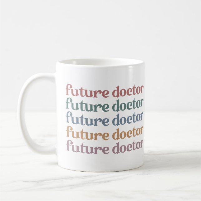 Den framtida medicinska Doktor-skolan Student Gift Kaffemugg (Vänster)