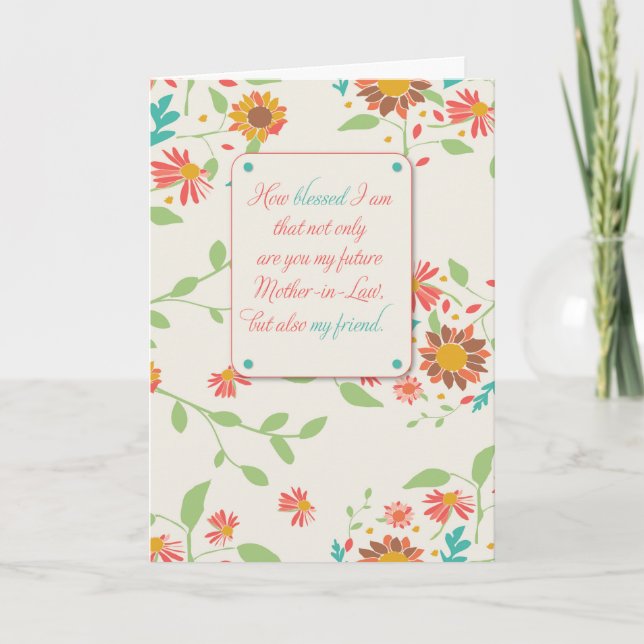 Den framtida Mor-i-Law Mors dag Religiösa Kort (Framsida)