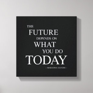 Den framtida motivationsmuren Art Canvas