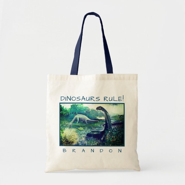 Den framtida paleontologen Brontosaurus Dinosaur-A Tygkasse (Framsidan)