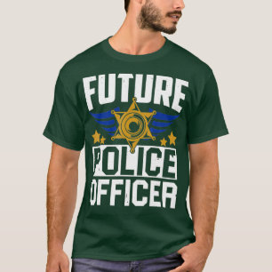 Den framtida polismannen Uniform Hat Funny Pun T Shirt