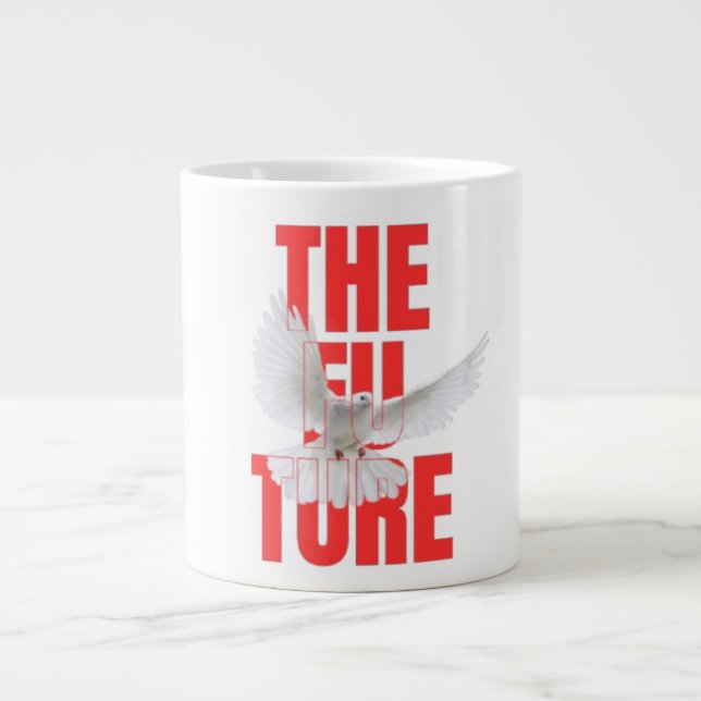 Den framtida typografiska motivationsmuggen |  jumbo mugg (Framsidan)