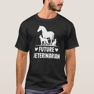 Den framtida veterinären Boy Veterinary Vet Costum T Shirt