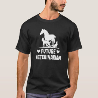 Den framtida veterinären Boy Veterinary Vet Costum T Shirt