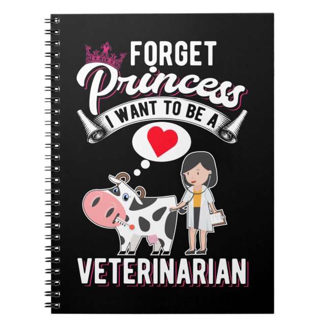 Den framtida veterinären Girl Animal Doktor Anteckningsbok (Framsidan)