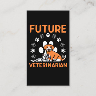 Den framtida veterinären Student Vet Tech Djuräl Visitkort